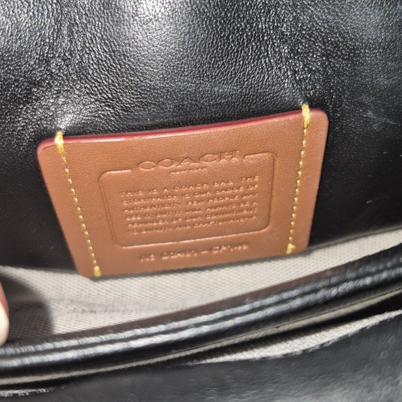 Coach  Quilted Crossbody/Shoulder Bag with Gold Chain Small but Mighty Tabby 20 - Picture 3 of 11